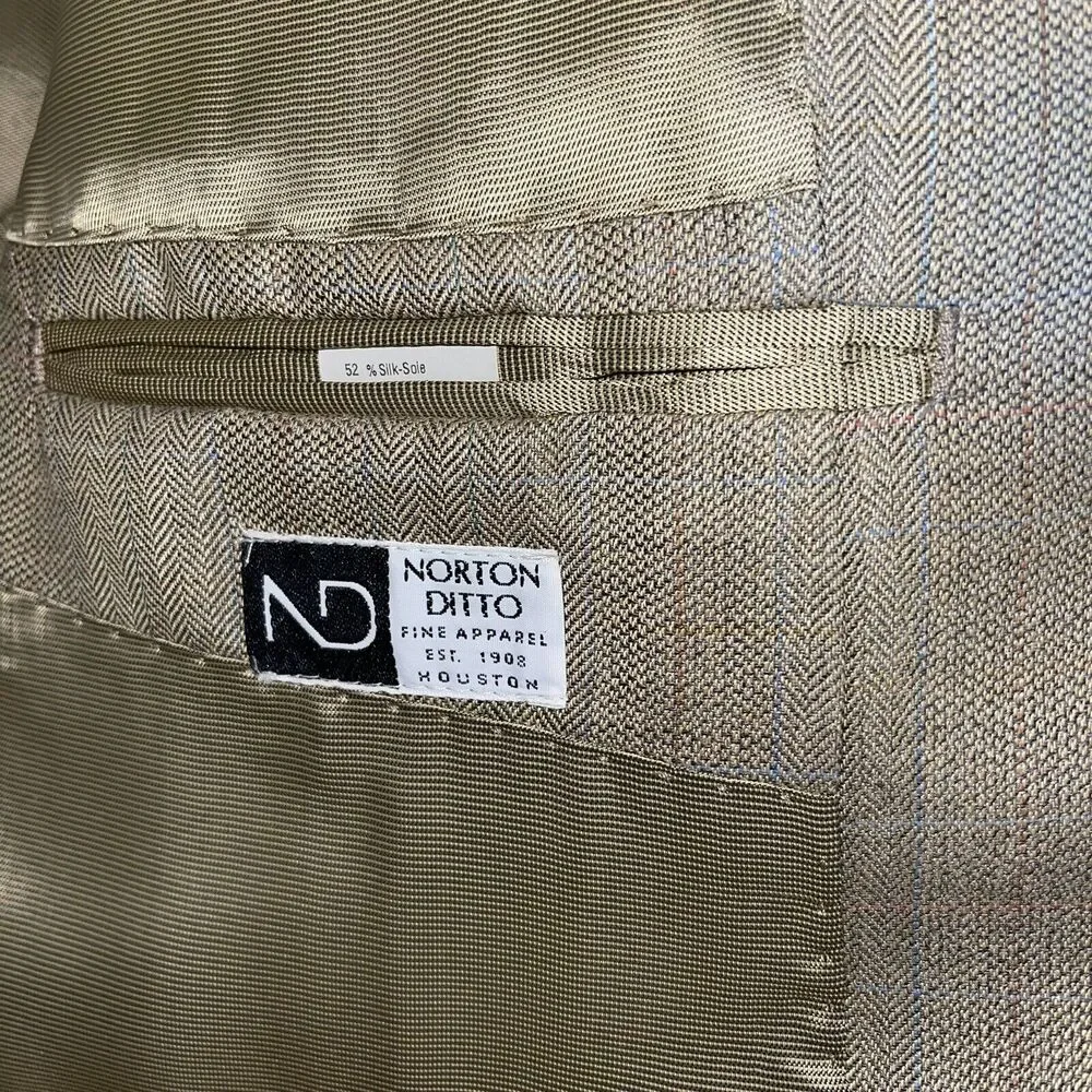 NWOT Norton Ditto Tan Sport Coat 42L